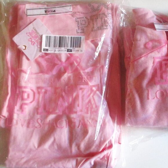 PINK x LoveShackFancy Reissued Full-Zip Sweatshirt & Flare Leggings Set LARGE - Picture 15 of 16